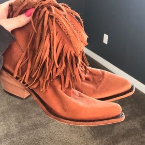 COPY - Burnt orange boots with tassels